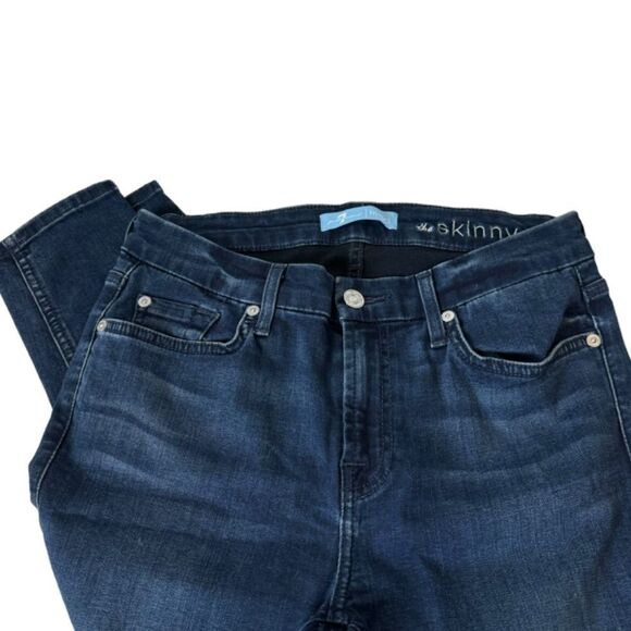 7 For All Mankind B(air) The Skinny Duchess Wash Jeans Sz 27 - Picture 5 of 10